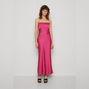 Abercrombie & Fitch Satin Cowl Back Slip Dress. NWT.